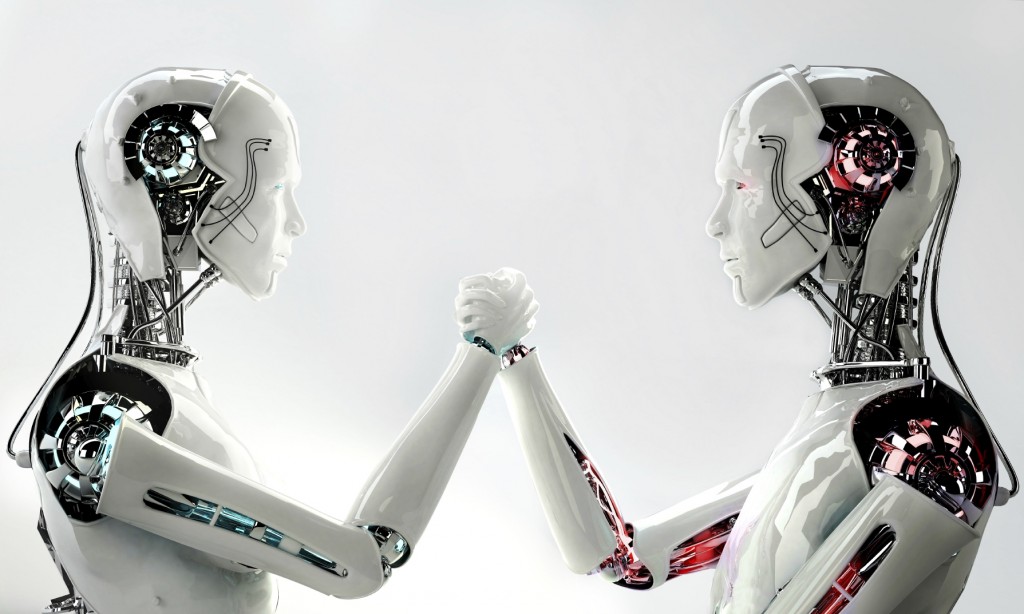 robots holdings hands