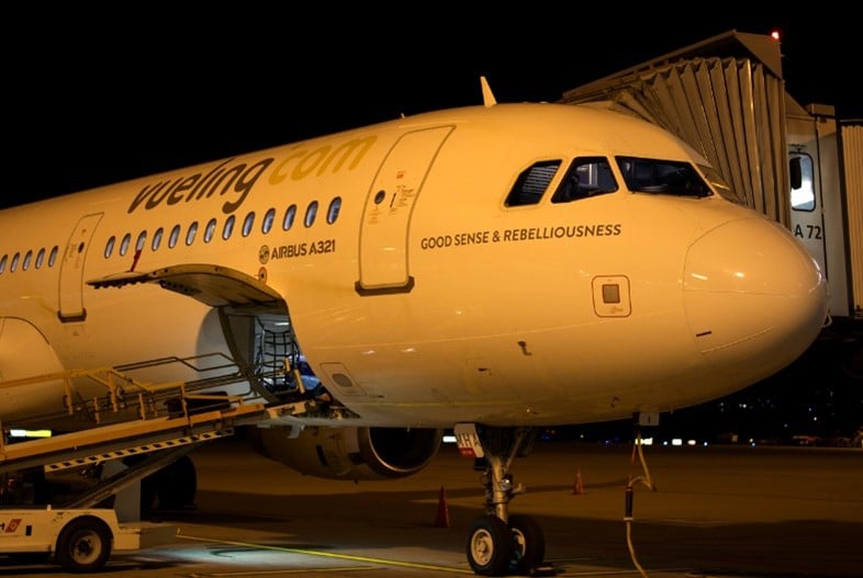 plane at night