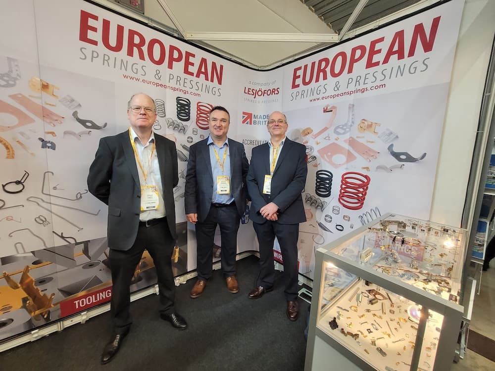 European Springs team at their stand at an exhibition