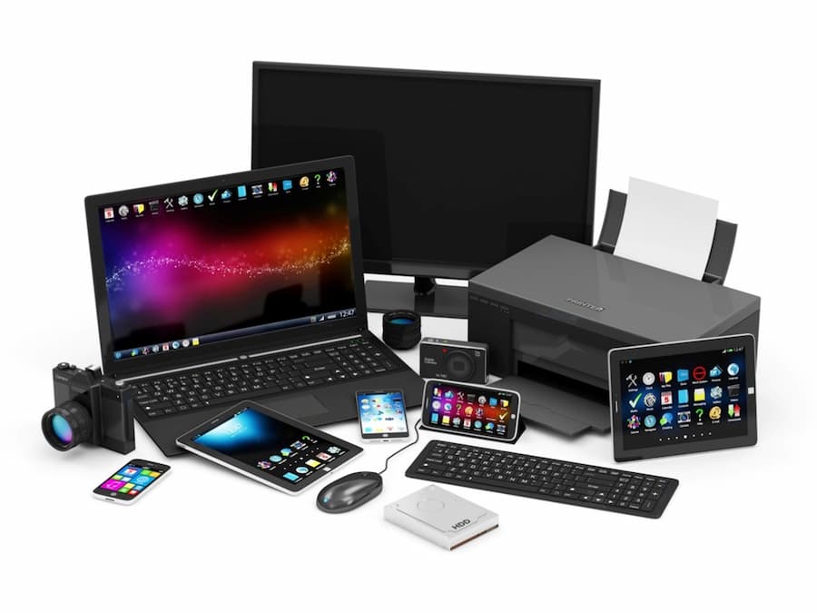 A group of electronic devices